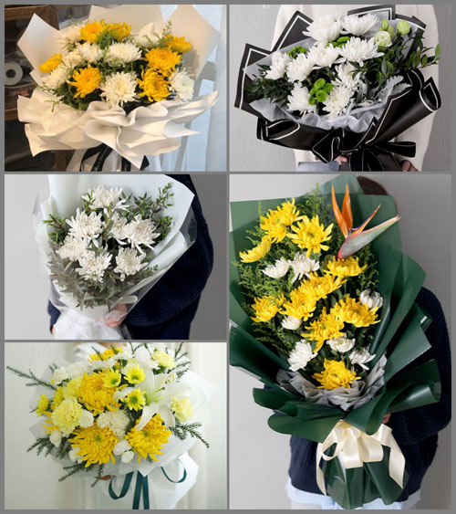 贵州六盘水盘县石桥镇黑坎村白事花束代送